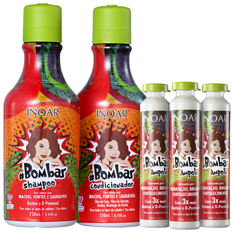 Inoar Bombar Crescimento Fortificado Kit (3 Produtos)