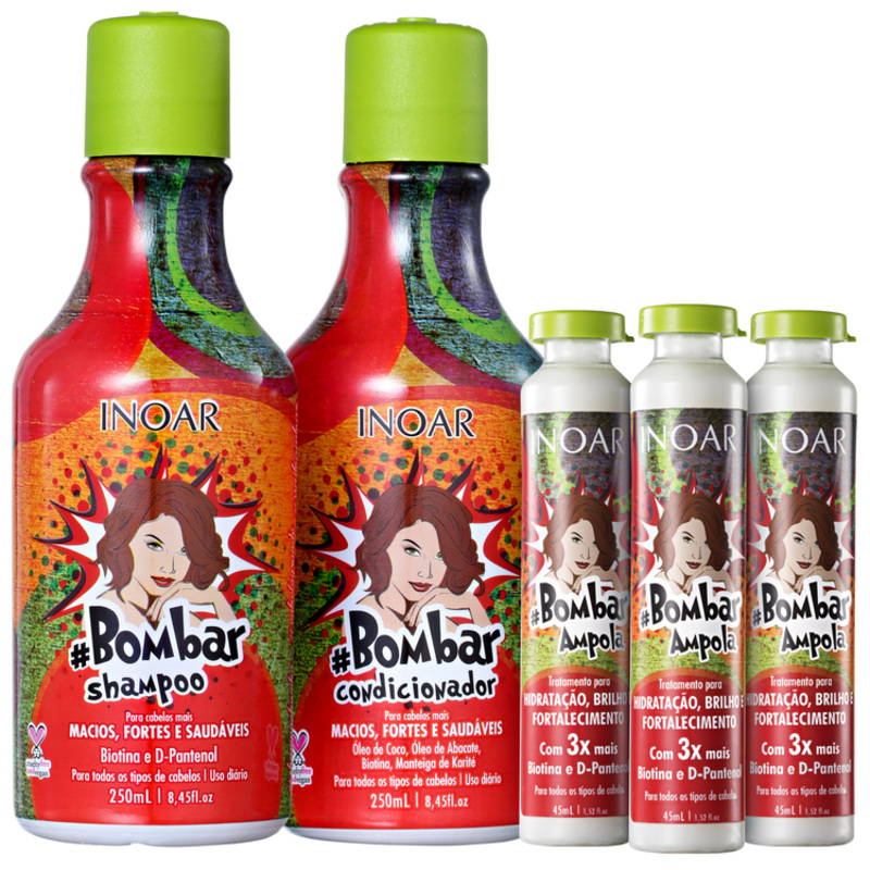 Inoar Bombar Crescimento Fortificado Kit (3 Produtos)
