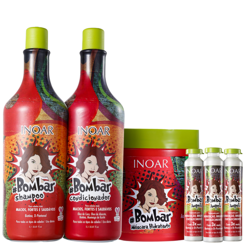 Inoar Bombar Hidratação Explosiva Kit (4 Produtos)