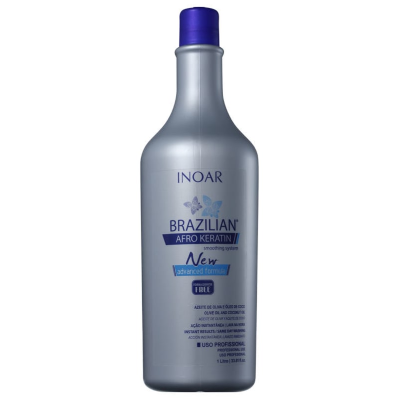 Inoar Brazilian Afro Keratin - Redutor de Volume 1000ml