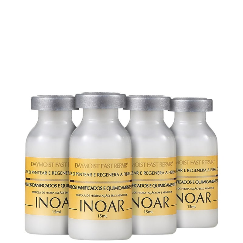 Inoar Daymoist Fast Repair - Ampola de Tratamento 4x15ml