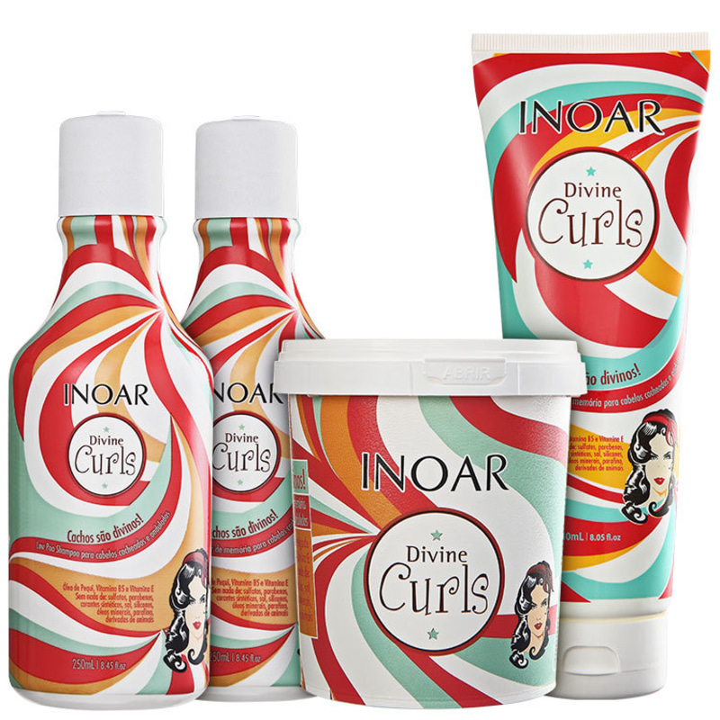Inoar Divine Curls Full Kit (4 produtos)