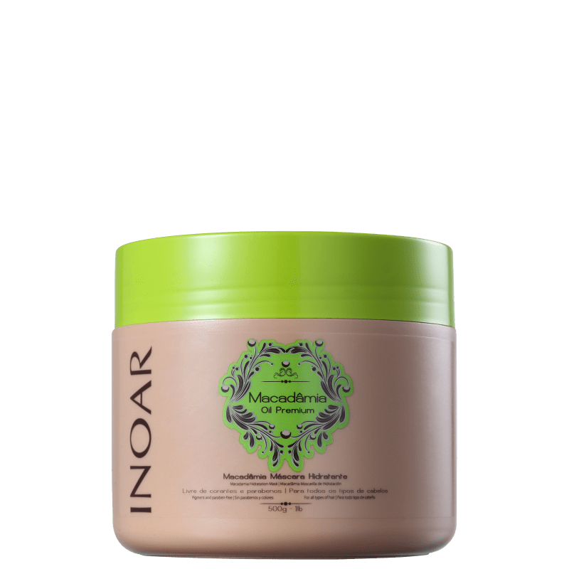 Inoar Macadâmia Oil Premium Máscara de Tratamento - 500ml