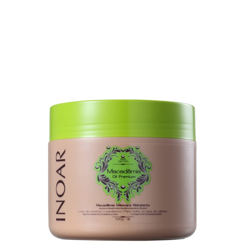 Inoar Macadâmia Oil Premium Máscara de Tratamento - 500ml