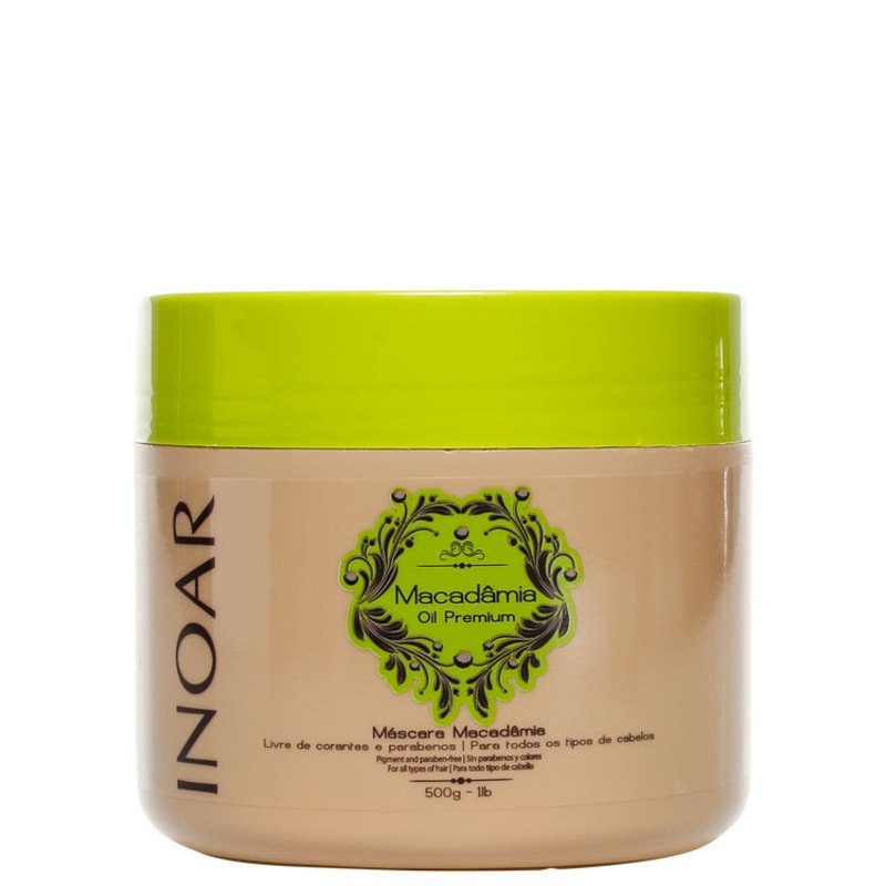 Inoar Macadâmia Oil Premium Máscara de Tratamento - 500ml