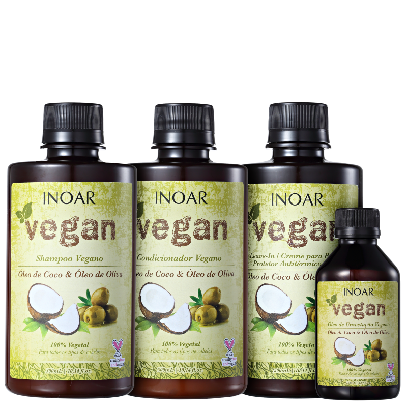 Inoar Vegan Umectação Completa Kit (4 Produtos)