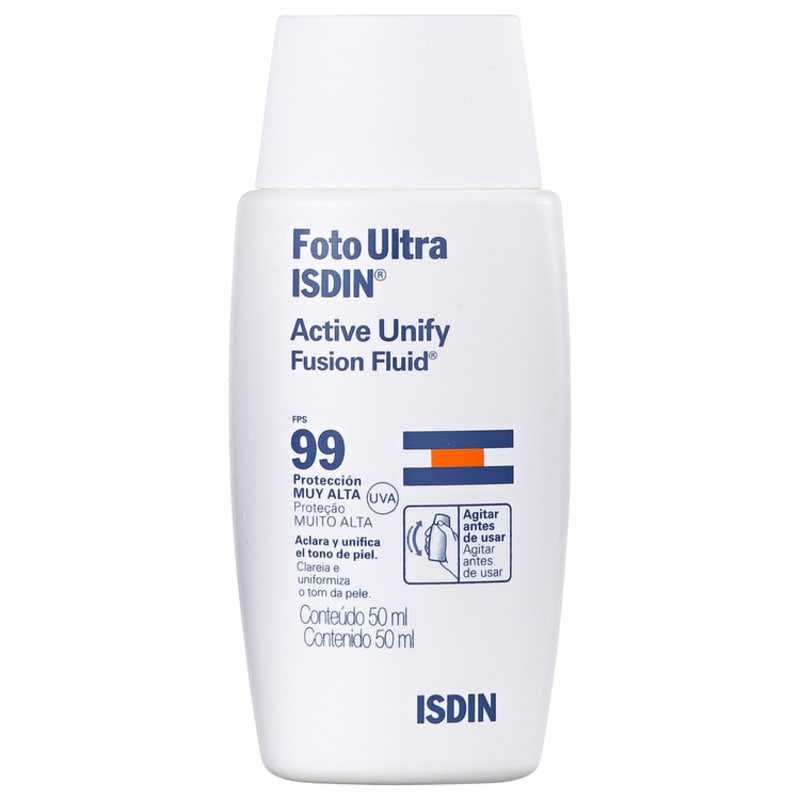 ISDIN Foto Ultra Active Unify Fusion FPS 99 - Protetor Solar Facial Fluído 50ml