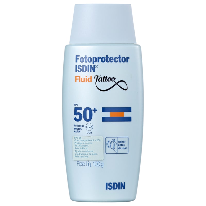 ISDIN Fotoprotector Fluid Tattoo FPS 50 - Protetor Solar para Tatuagem 100ml
