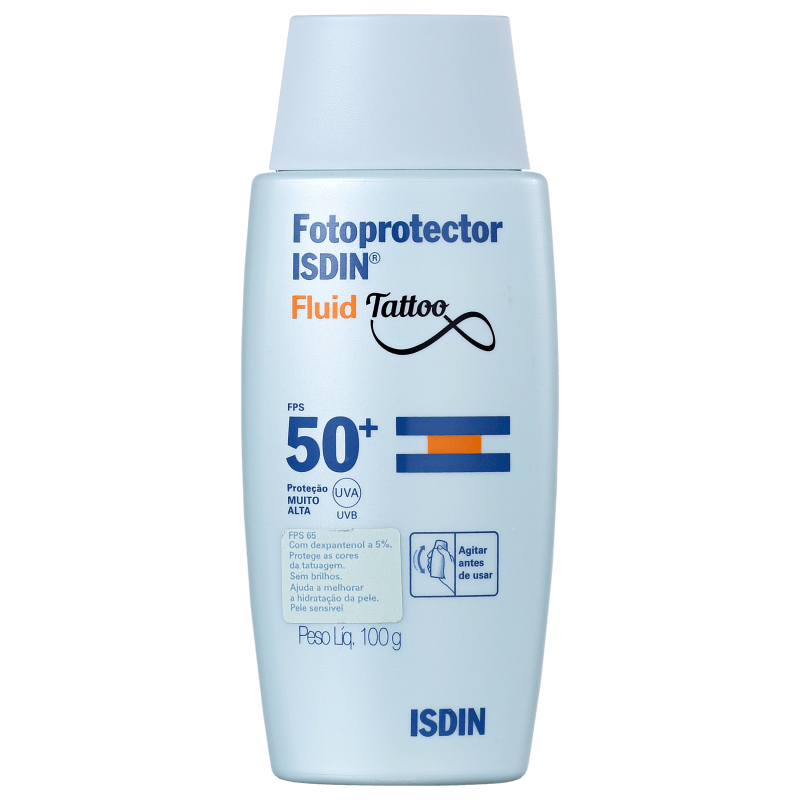 ISDIN Fotoprotector Fluid Tattoo FPS 50 - Protetor Solar para Tatuagem 100ml