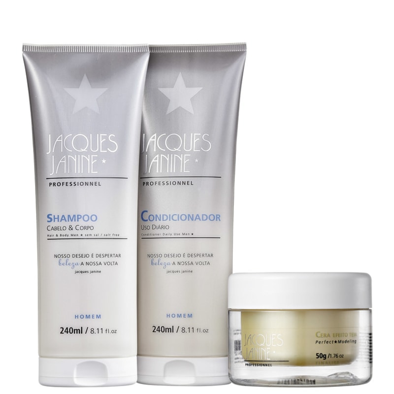 Jacques Janine Professionnel Exclusivo para Homens Cera Kit (3 Produtos)