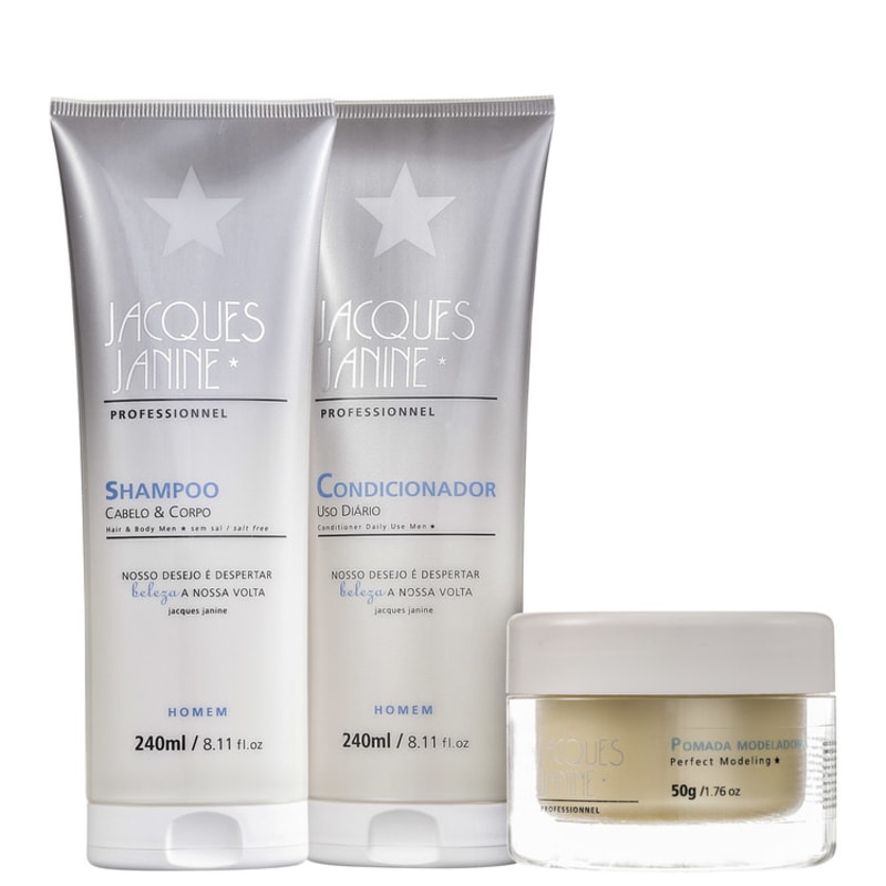 Jacques Janine Professionnel Exclusivo para Homens Pomada Kit (3 Produtos)