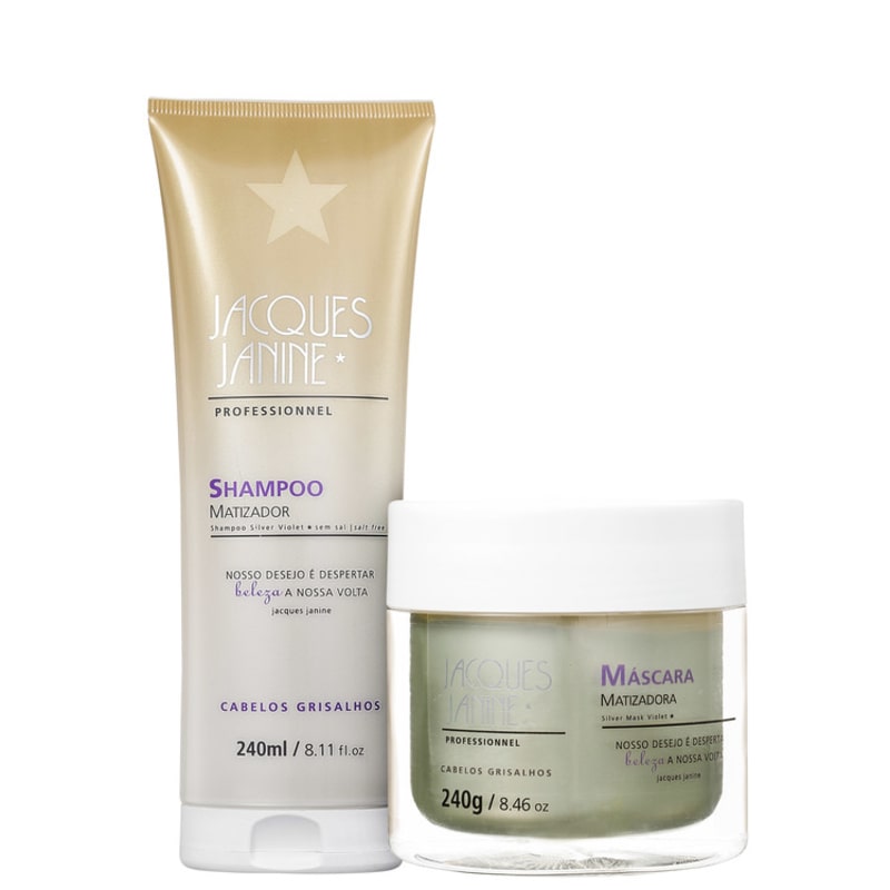 Jacques Janine Professionnel Matizador Cabelos Grisalhos Kit (2 Produtos)