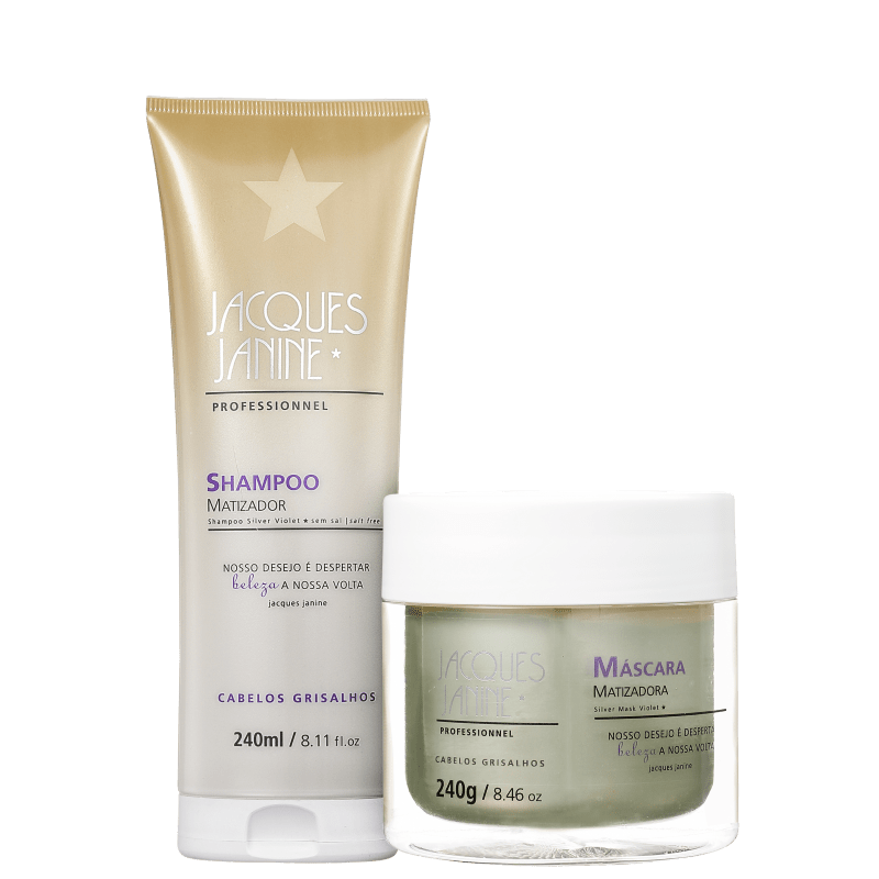 Jacques Janine Professionnel Matizador Cabelos Grisalhos Kit (2 Produtos)