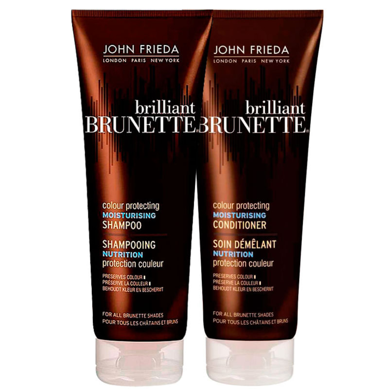 John Frieda Brilliant Brunette Colour Protecting Moisturising Duo Kit (2 Produtos)