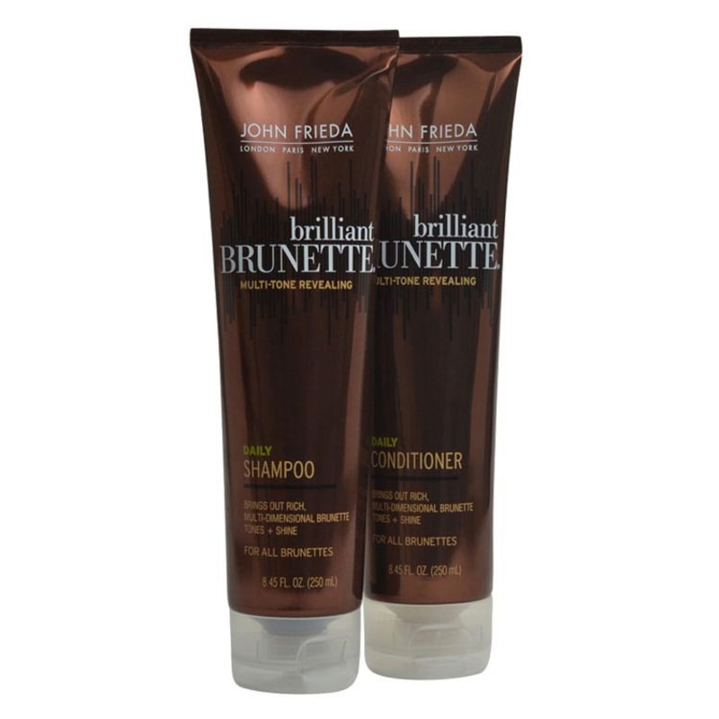 John Frieda Brilliant Brunette Daily Duo Kit (2 Produtos)