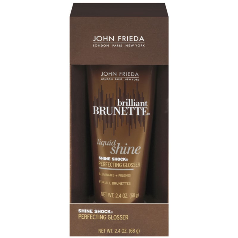 John Frieda Brilliant Brunette Shine Shock Leave-On Perfecting Glosser - Finalizador 68g