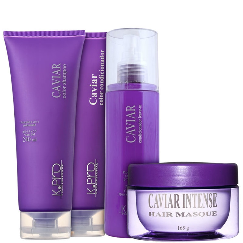 K.Pro Caviar Cabelos Finos Kit Tratamento Intenso (4 Produtos)