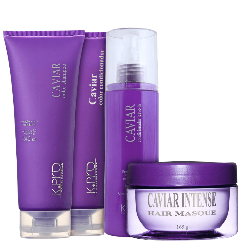 K.Pro Caviar Cabelos Finos Kit Tratamento Intenso (4 Produtos)