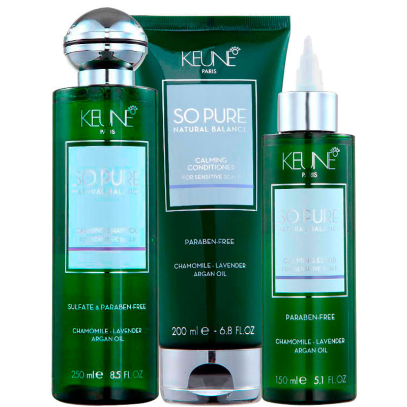 Keune So Pure Calming Elixir Kit (3 Produtos)