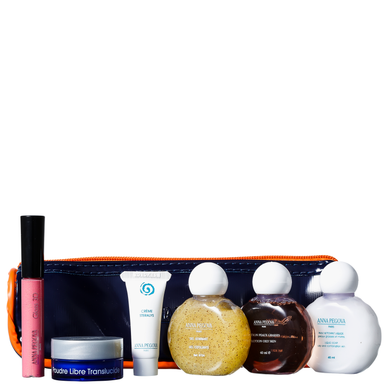 Kit Anna Pegova Essencial Azul Marinho (5 produtos + Nécessaire)