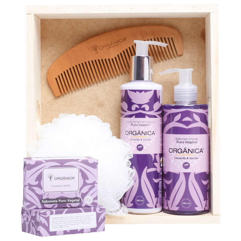 Kit Banho Orgânica Diário Lavanda & Vanilla (6 produtos)