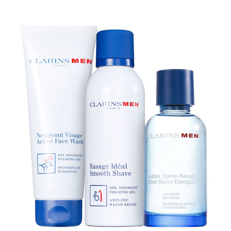 Kit Barba Clarins Men Smooth Shave (3 produtos)