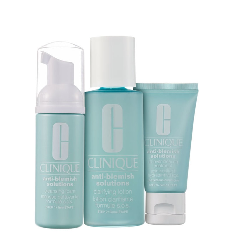 Kit Clinique Anti-Blemish Solutions Clear Clarifying (3 produtos)
