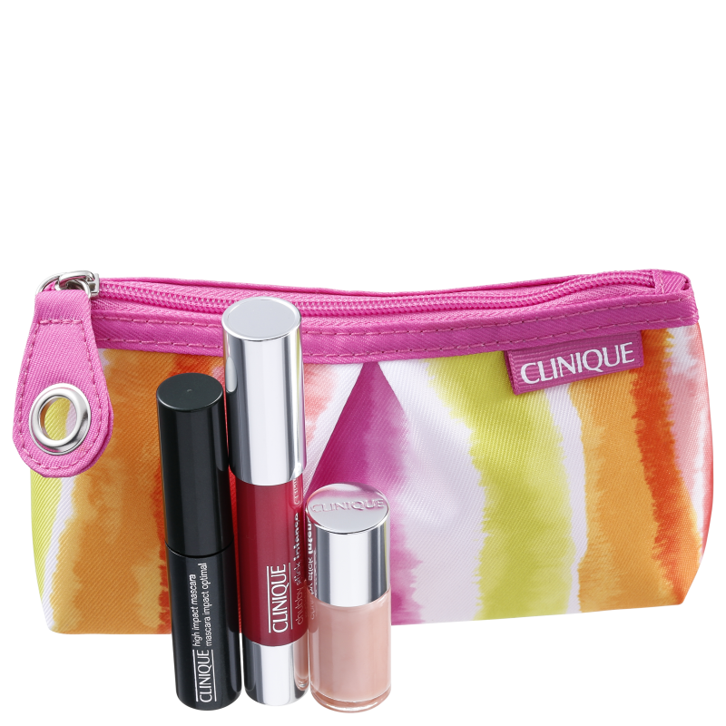 Kit Clinique Chubby Nail Máscara Mini (3 produtos + Nécessaire)