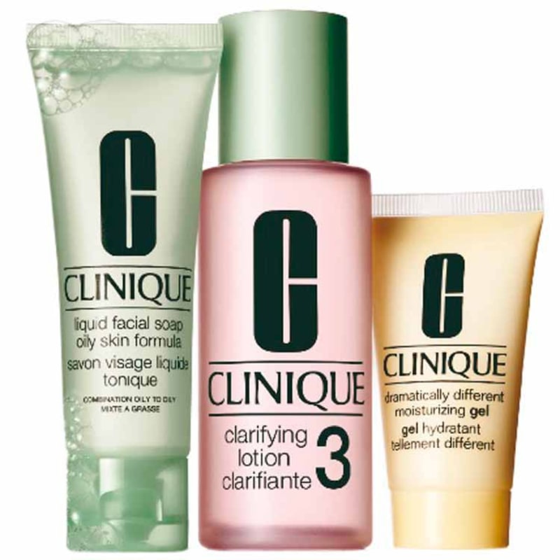 Clinique Introdução Sistema 3 Passos Pele 3 Kit (3 Produtos)