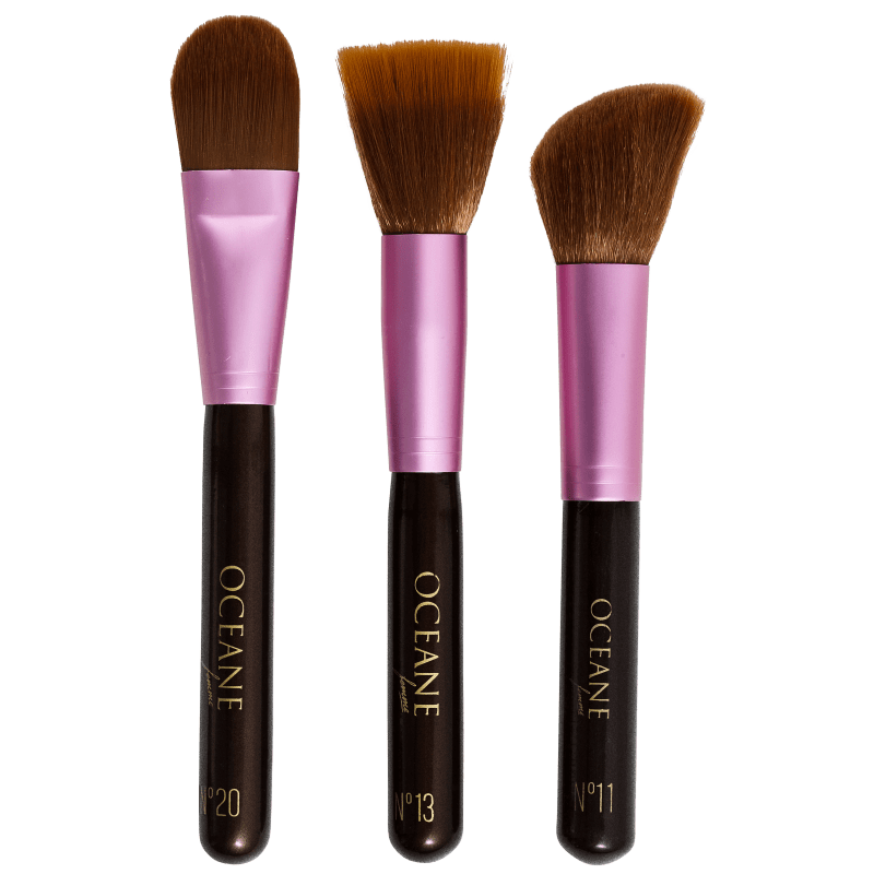 Kit de Pincéis Océane Femme Facial Brushes (3 produtos)