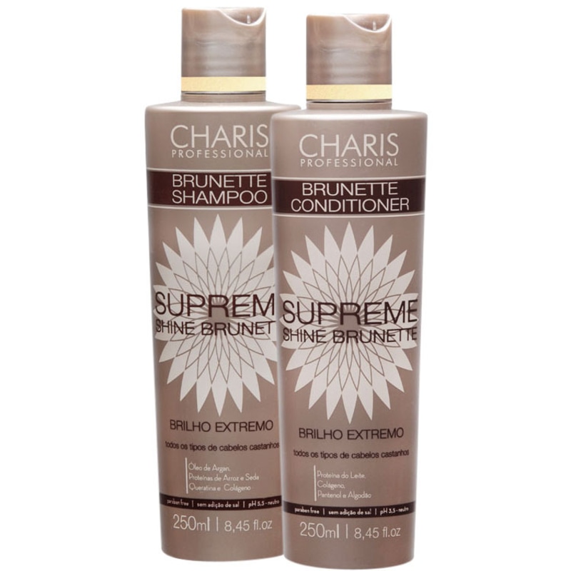 Kit de Tratamento Charis Supreme Shine Brunette (2 Produtos)