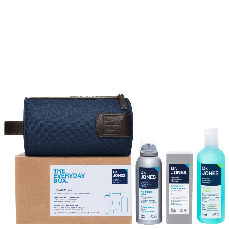 Kit Dr. Jones The Everyday Box (3 produtos + Nécessaire)