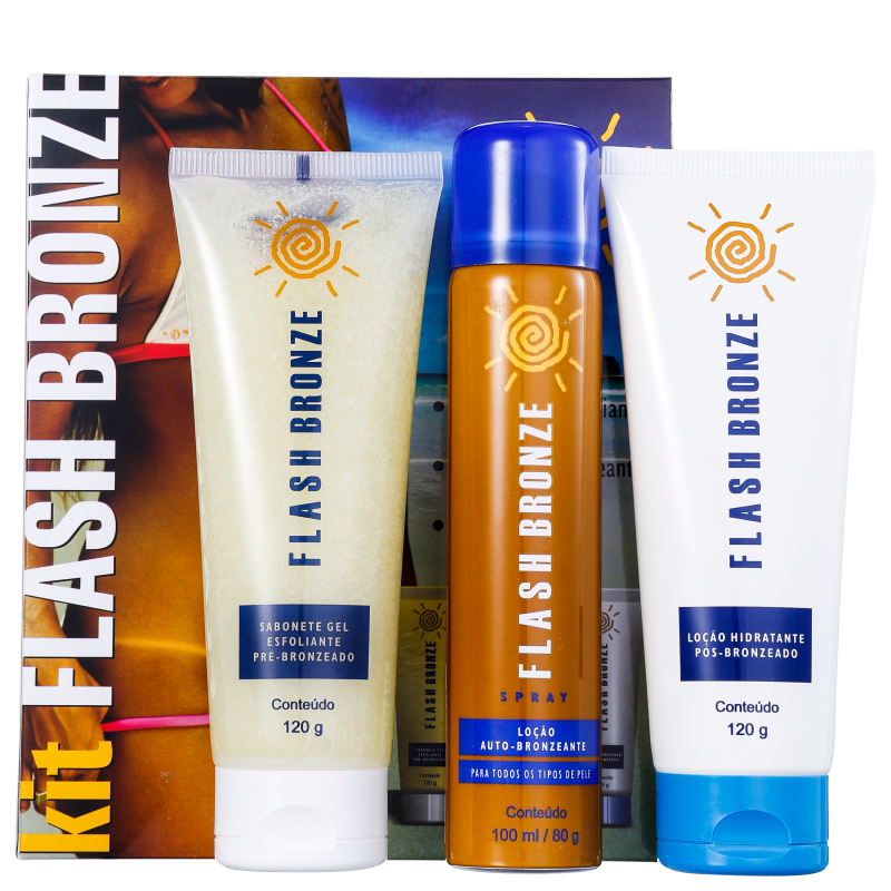 Kit Flash Bronze Autobronzeamento (3 produtos)