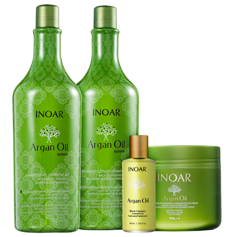 Kit Inoar Argan Oil Completo (4 produtos)