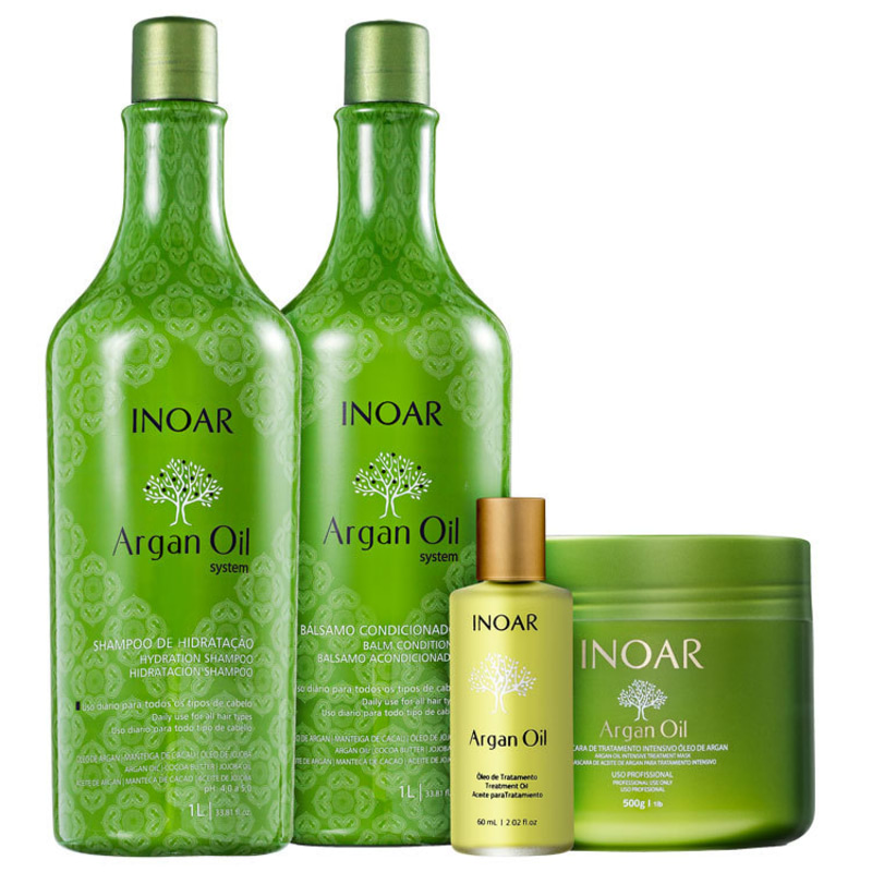 Kit Inoar Argan Oil Completo (4 produtos)