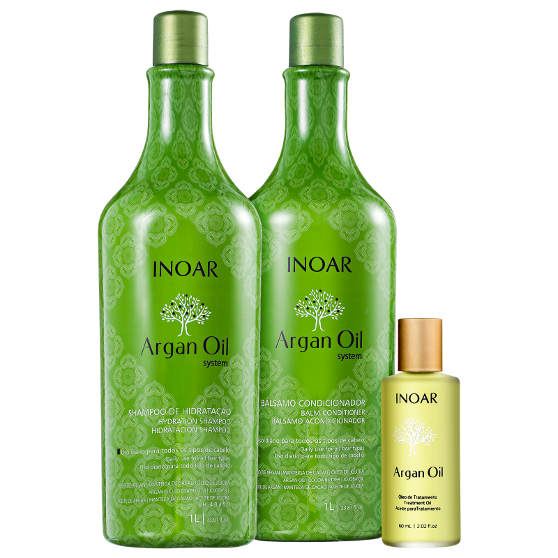 Kit Inoar Argan Oil Finalização (3 produtos)