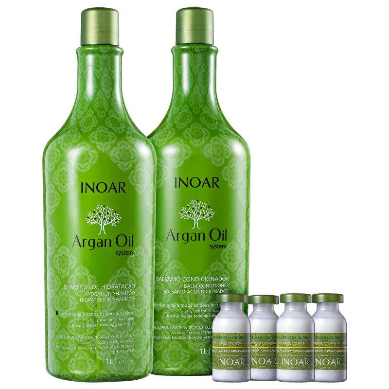 Kit Inoar Argan Oil Infusion (3 produtos)