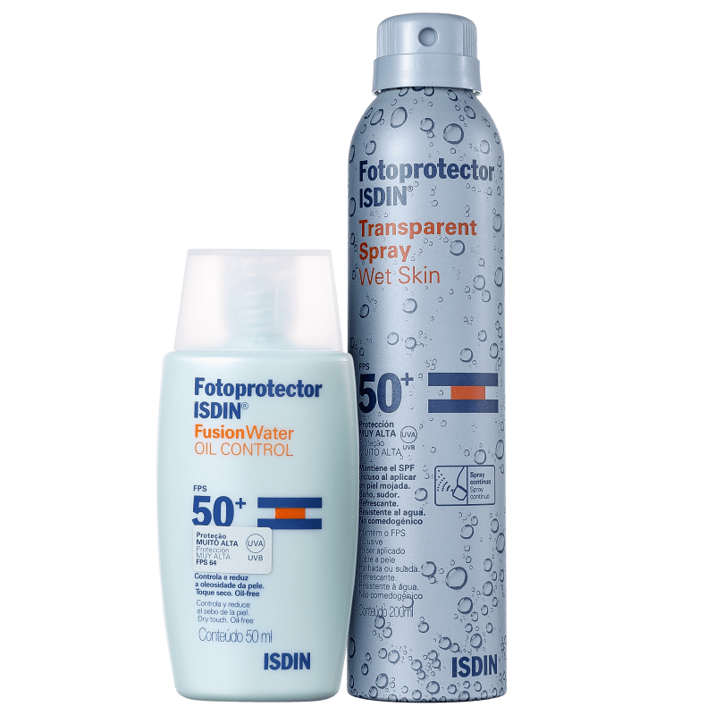 Kit ISDIN Fotoprotector Oil Control Wet Skin (2 produtos)