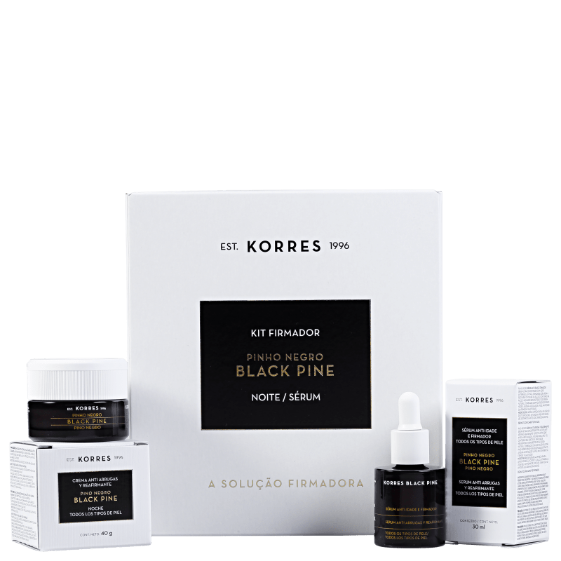 Kit Korres Black Pine Firmador Noite (2 produtos)