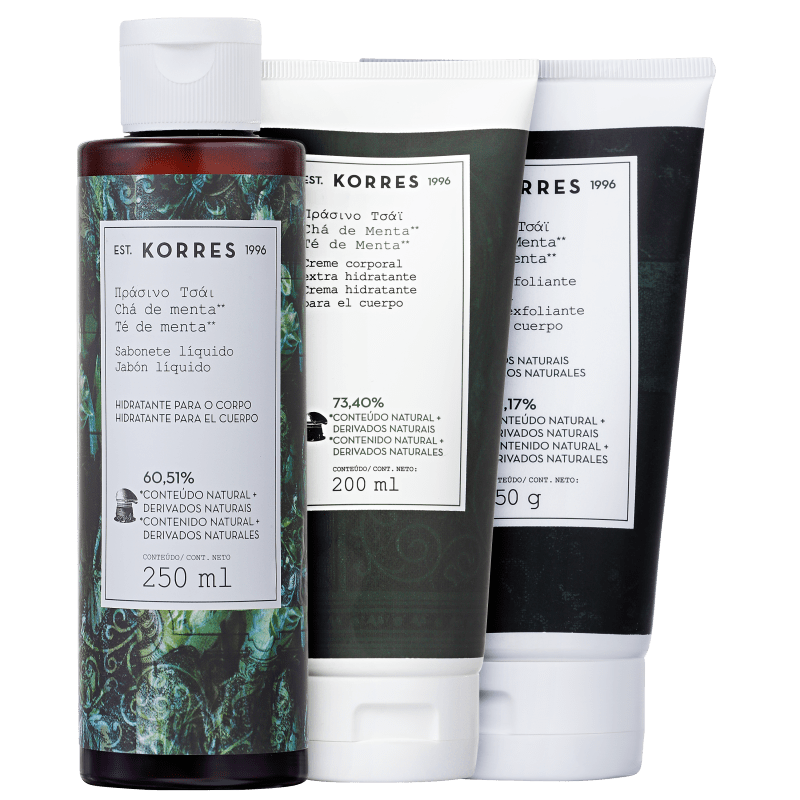 Kit Korres Chá de Menta Mint Infusion (3 produtos)