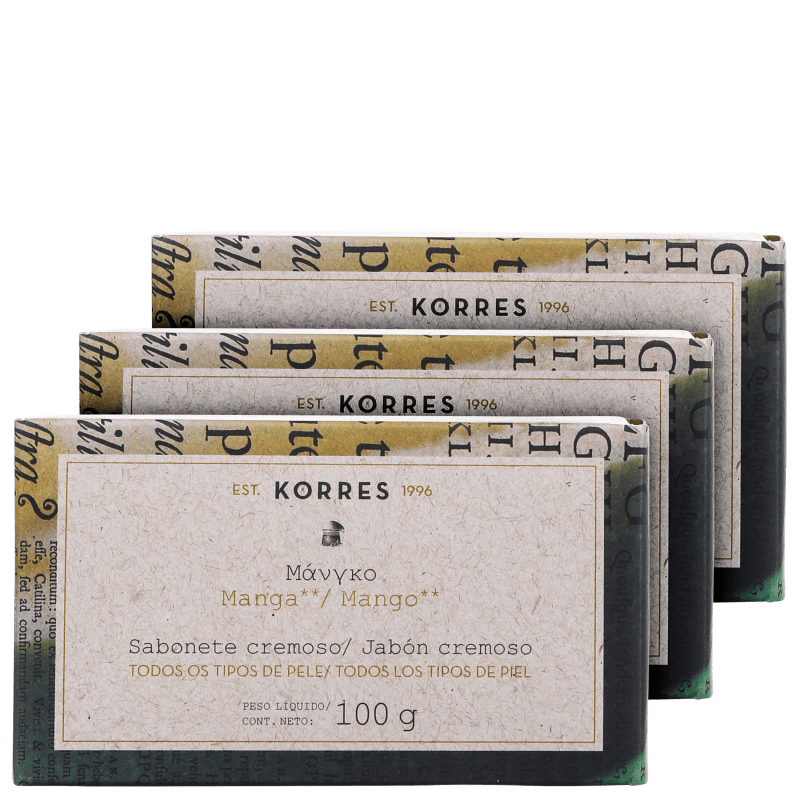 Kit Korres Manga - Sabonetes em Barra 3x100g
