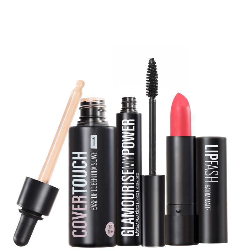 Kit Océane Femme Cover Touch 1 Glamourise Lip Fash Apocalips (3 produtos)