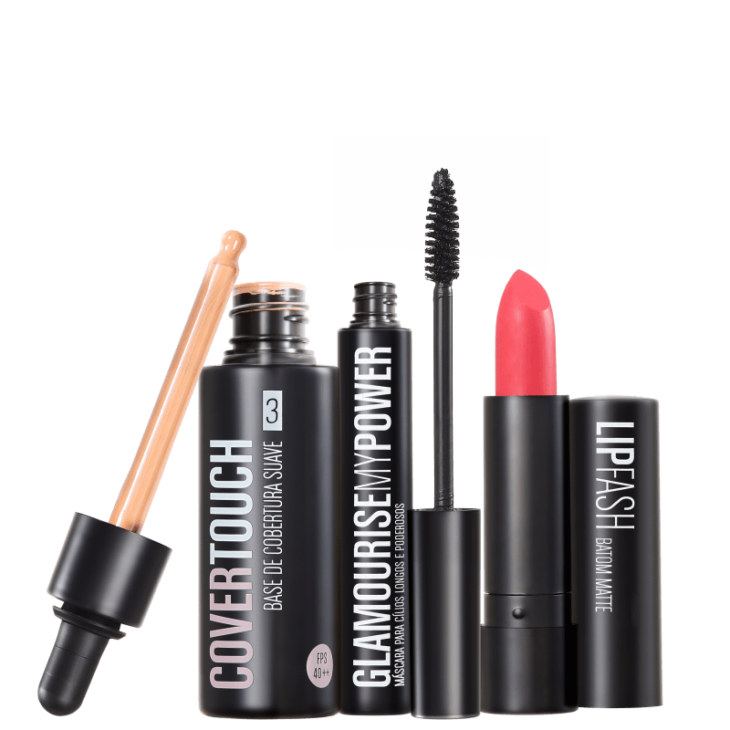 Kit Océane Femme Cover Touch 3 Glamourise Lip Fash Apocalips (3 produtos)