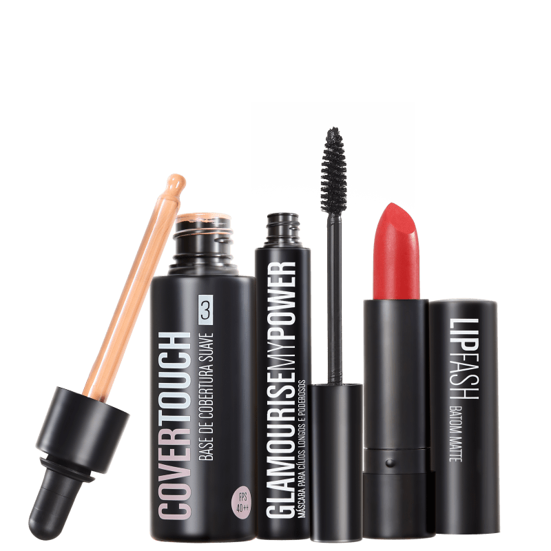 Kit Océane Femme Cover Touch 3 Glamourise Lip Fash Cassandra (3 produtos)