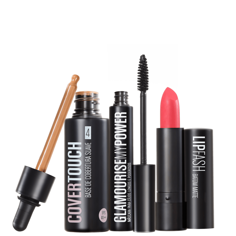 Kit Océane Femme Cover Touch 4 Glamourise Lip Fash Apocalips (3 produtos)