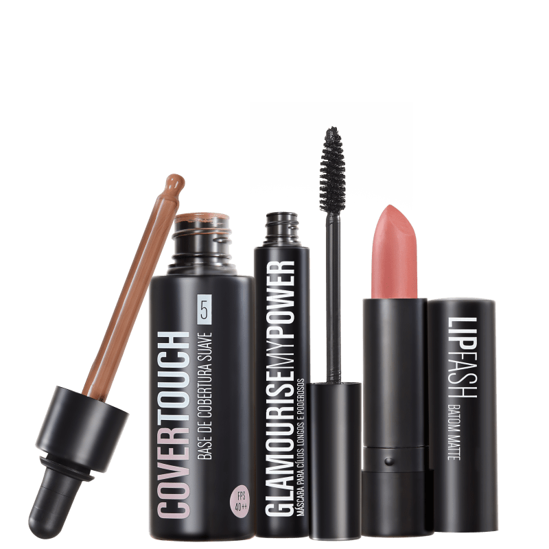 Kit Océane Femme Cover Touch 5 Glamourise Lip Fash Gorgeous Nut (3 produtos)