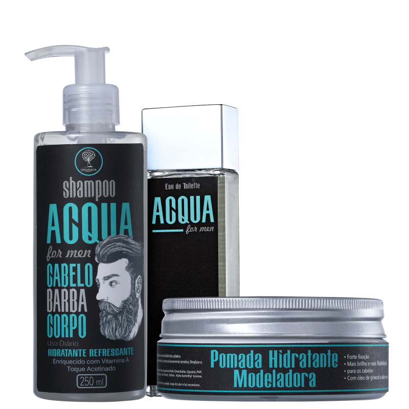 Kit Orgânica Acqua Completo For Men (3 produtos)