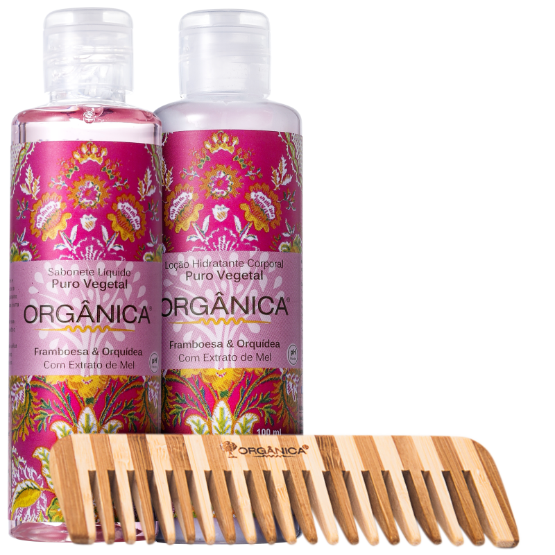 Kit Orgânica Set Framboesa e Orquídea (3 produtos)