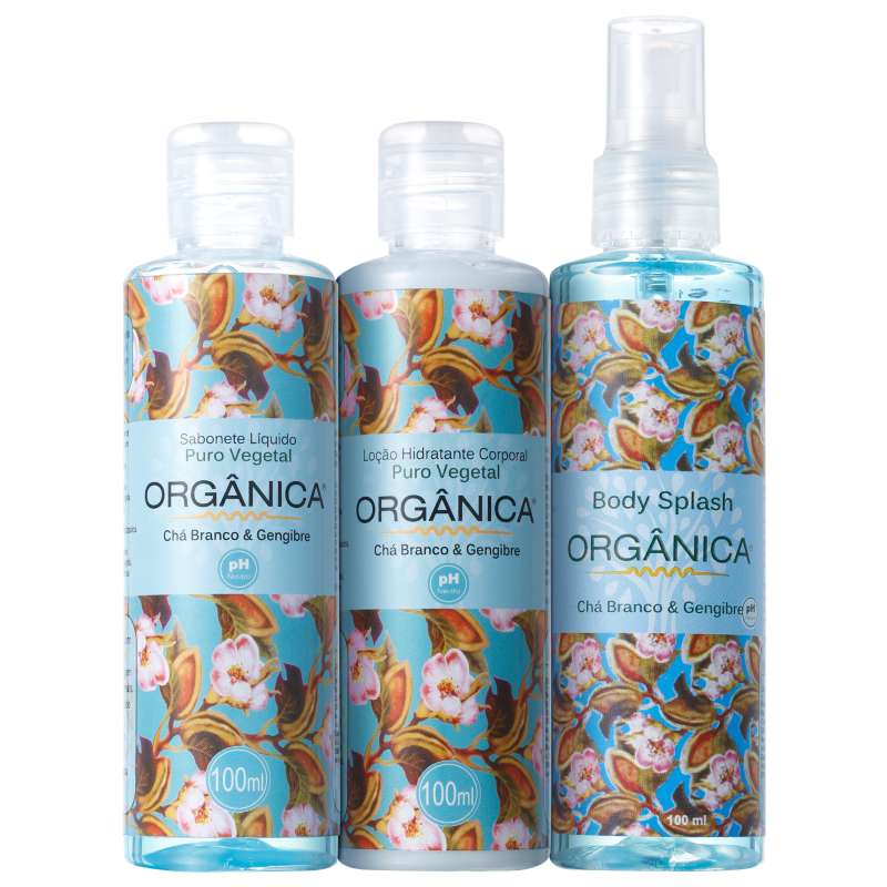 Kit Orgânica Tri Set Chá Branco e Gengibre (3 produtos)