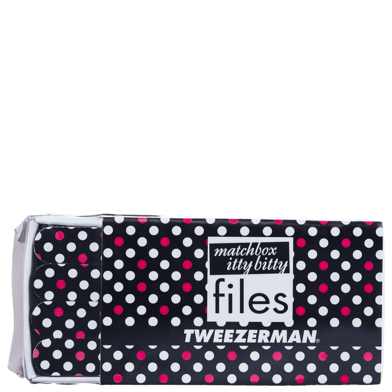 Kit Tweezerman Hot for Dots Matchbox Files de Mini Lixas (12 unidades)